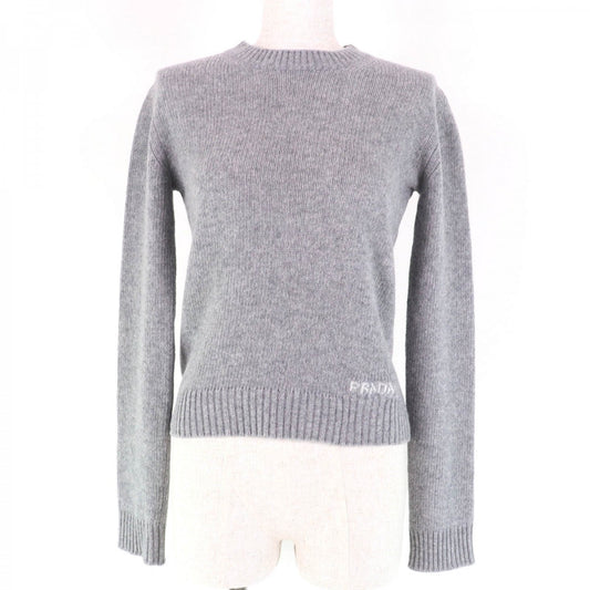 PRADA knit P24M2H Main: 67% virgin wool, Main: 29% cashmere, Main: 4% polyester gray Women 38