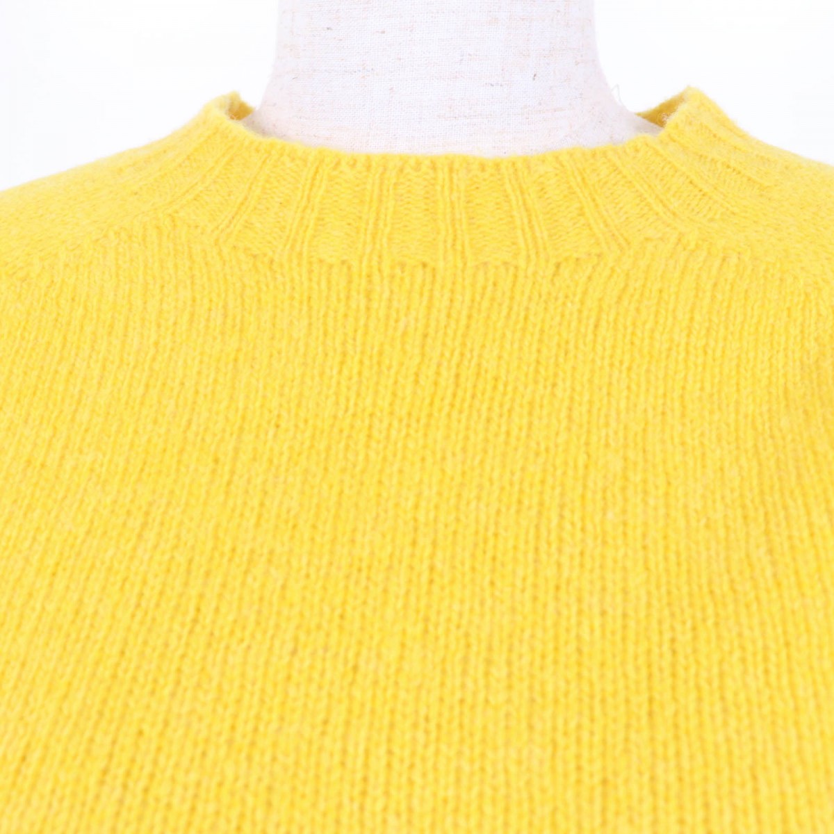 CELINE knit 2 3GO0/799A Main: 100% wool yellow Women XS