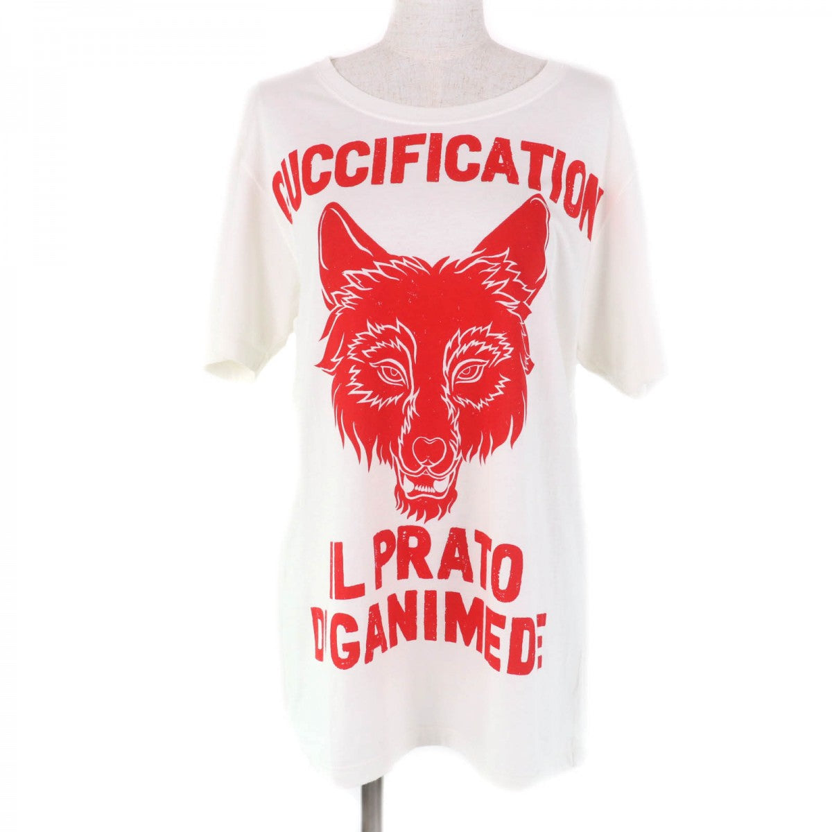 GUCCI Short sleeve T-shirt 492347 Main: 100% cotton white Women XS