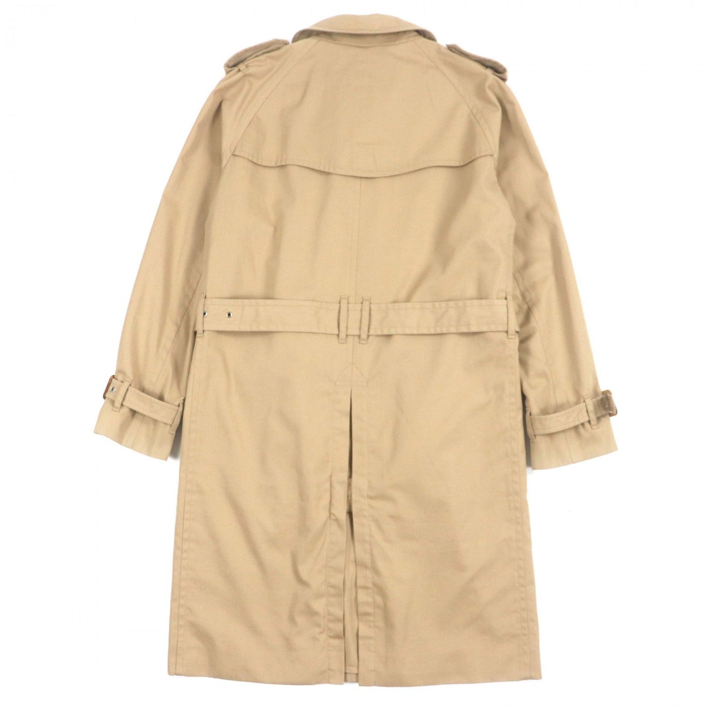 SAINT LAURENT PARIS trench coat polyester beige 50