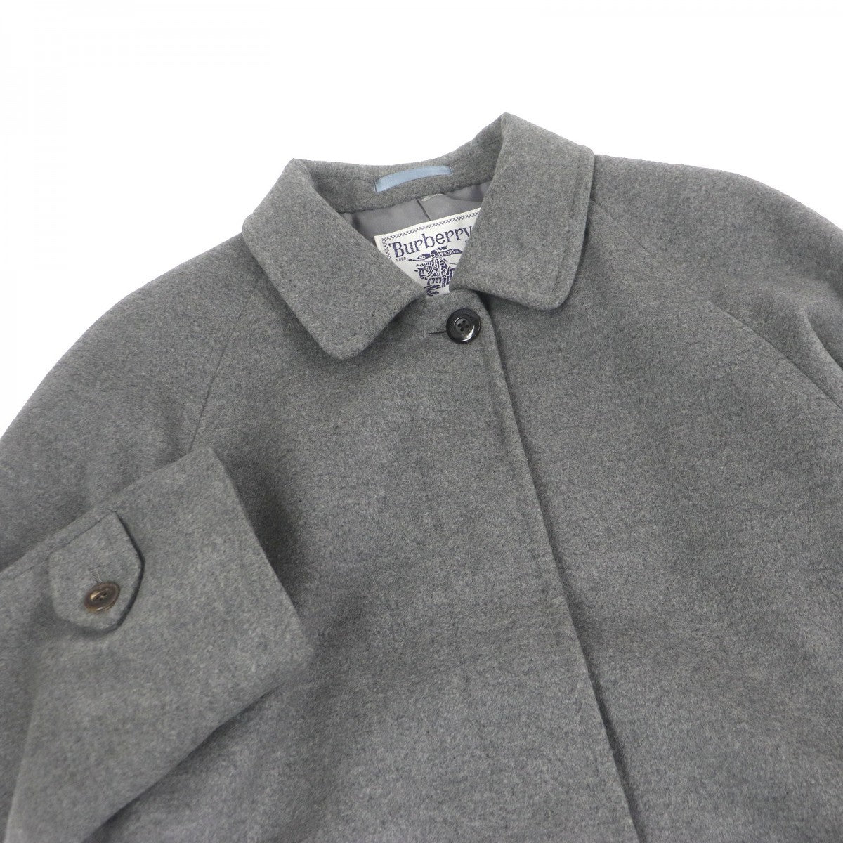 BURBERRY Stainless collar coat Outer: 100% cashmere, lining: cupra gray Women(Unisex) 9AR