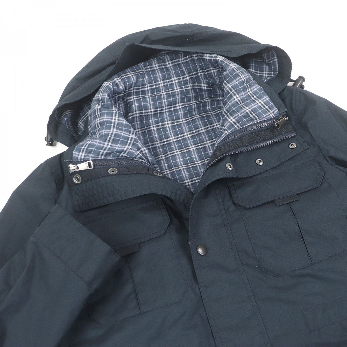 BURBERRY BLACK LABEL Jacket Main: 100% cotton, Liner: 100% polyester, Liner: 100% polyester, Liner: 100% cotton Navy type mens L
