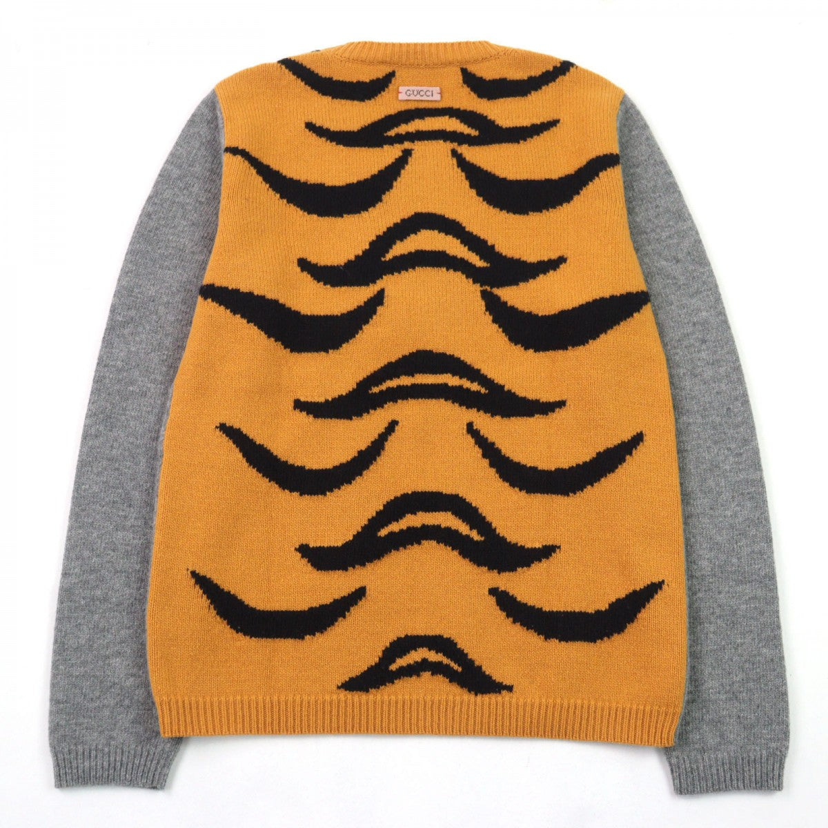 GUCCI knit 410406 Outer fabric: 100% wool Grey Yellow Black mens S