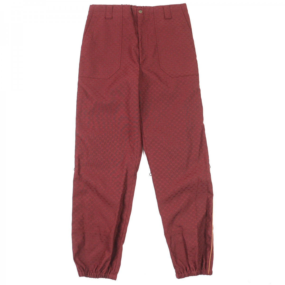 GUCCI Pants 614939 Outer material: 65% polyester, Outer material: 35% cotton Bordeaux mens 46