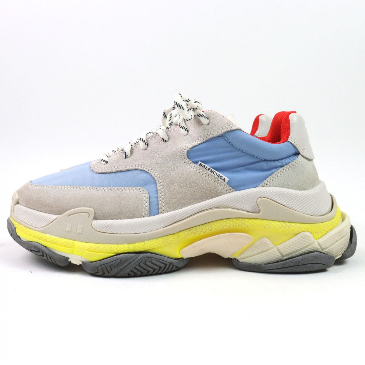 BALENCIAGA sneakers 533885 Main: suede leather, Main: nylon multicolor Triple S mens 41