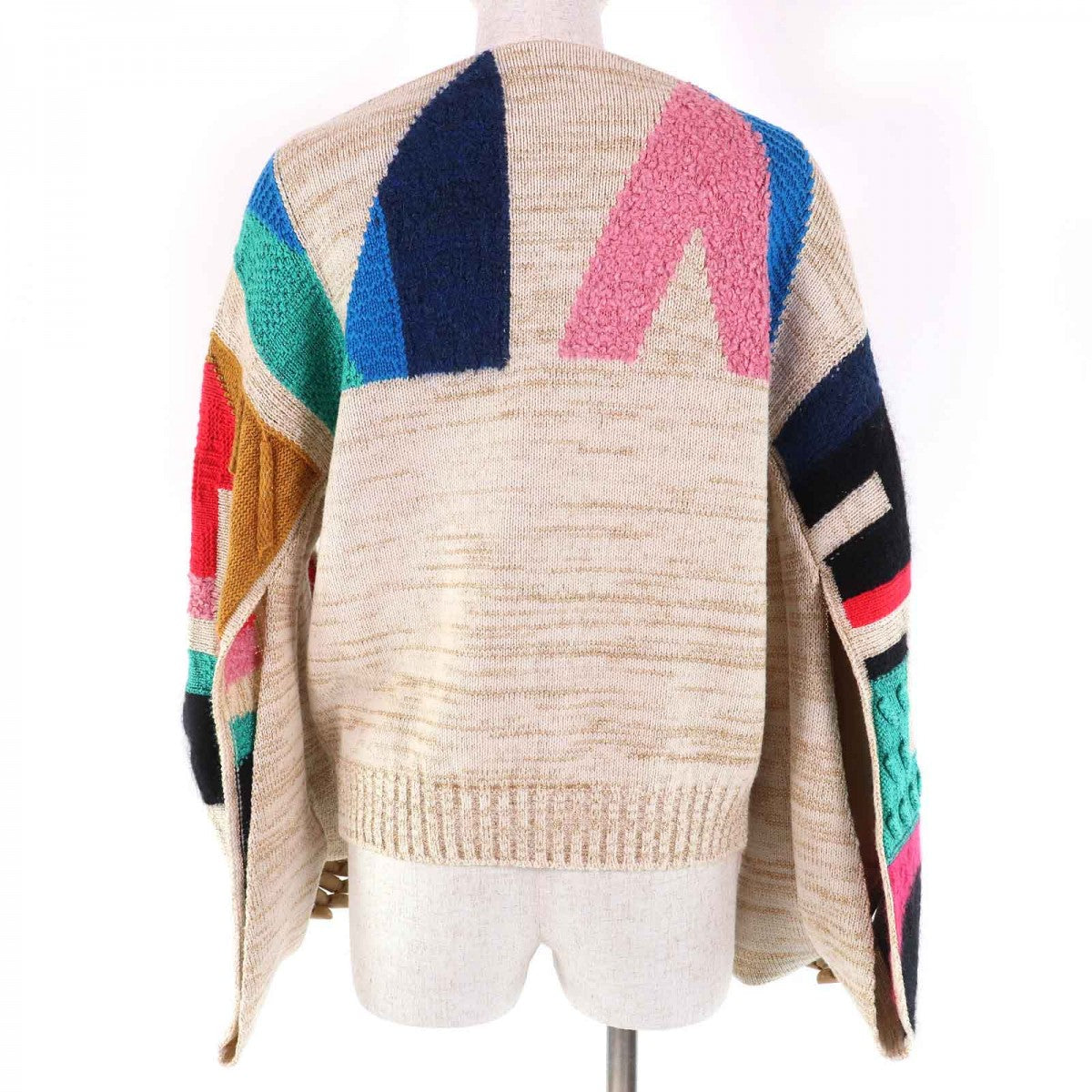 CHANEL knit 19A P61696 Main: 67% cashmere, Main: 17% polyester, Main: 6% silk, Main: 5% mohair, Main: 3% polyamide Beige multicolor Women 38