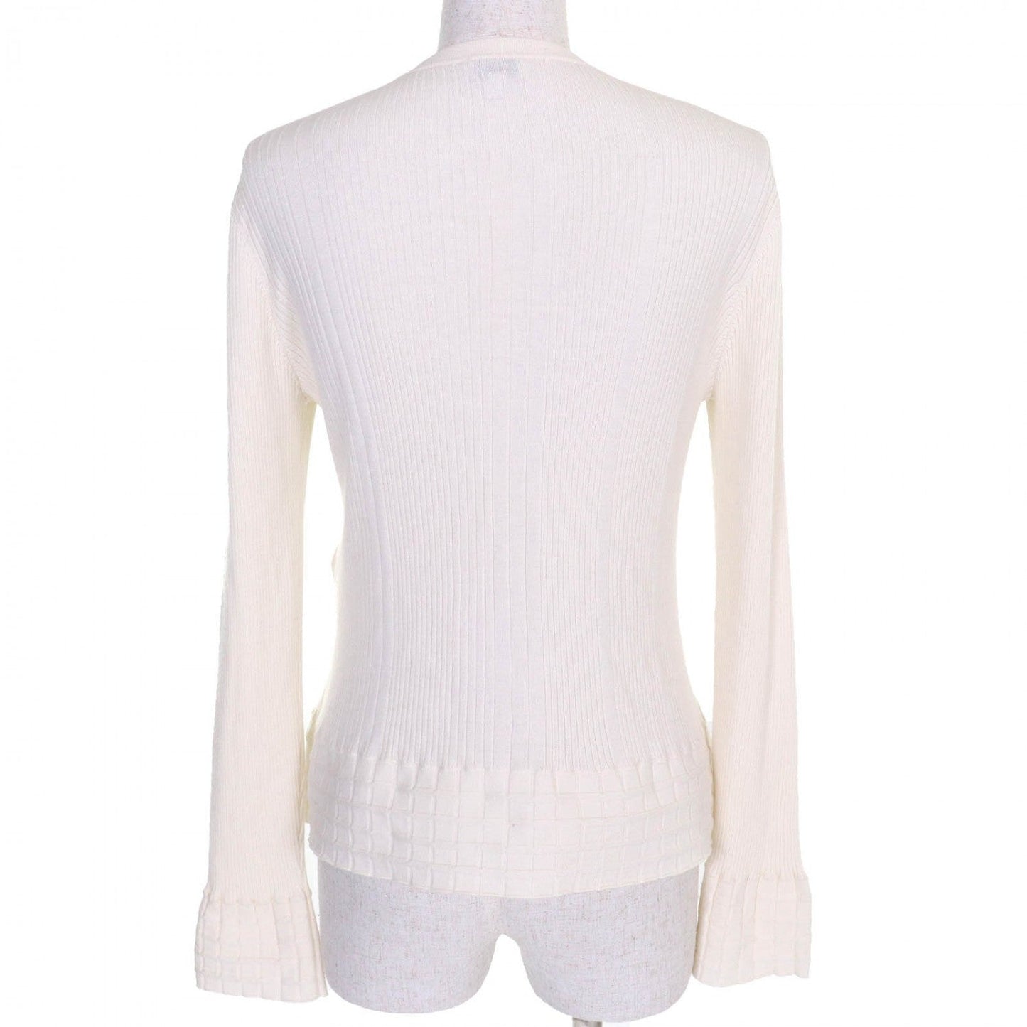 CHANEL cardigan P78678 cashmere white 42