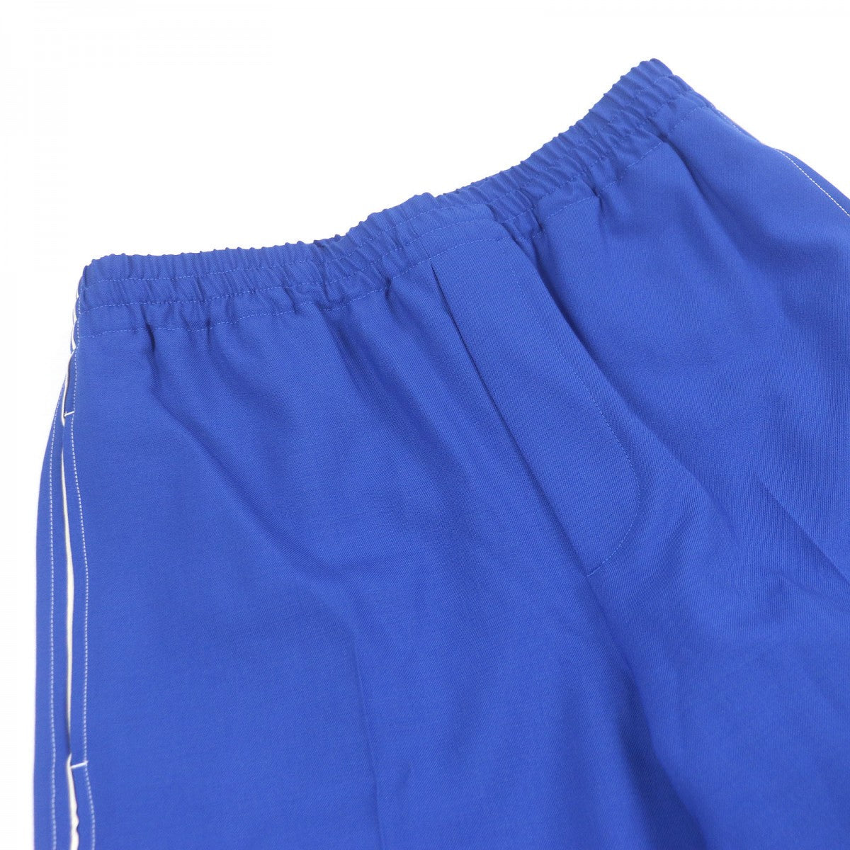 GUCCI Pants 742766 Outer: 83% wool, Outer: 17% mohair, Lining: 100% cotton, Leather part: cowhide, Part: 100% cotton blue mens 44