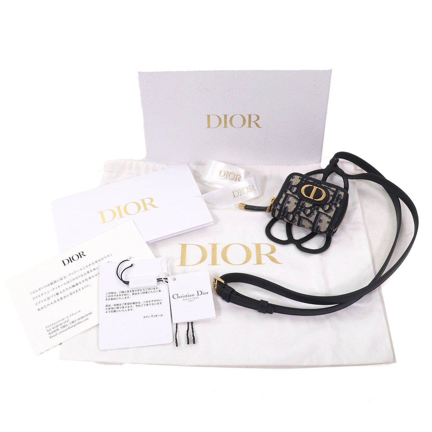 Christian Dior 30 MONTAIGNE Oblique Trotter AirPods Phone Holder