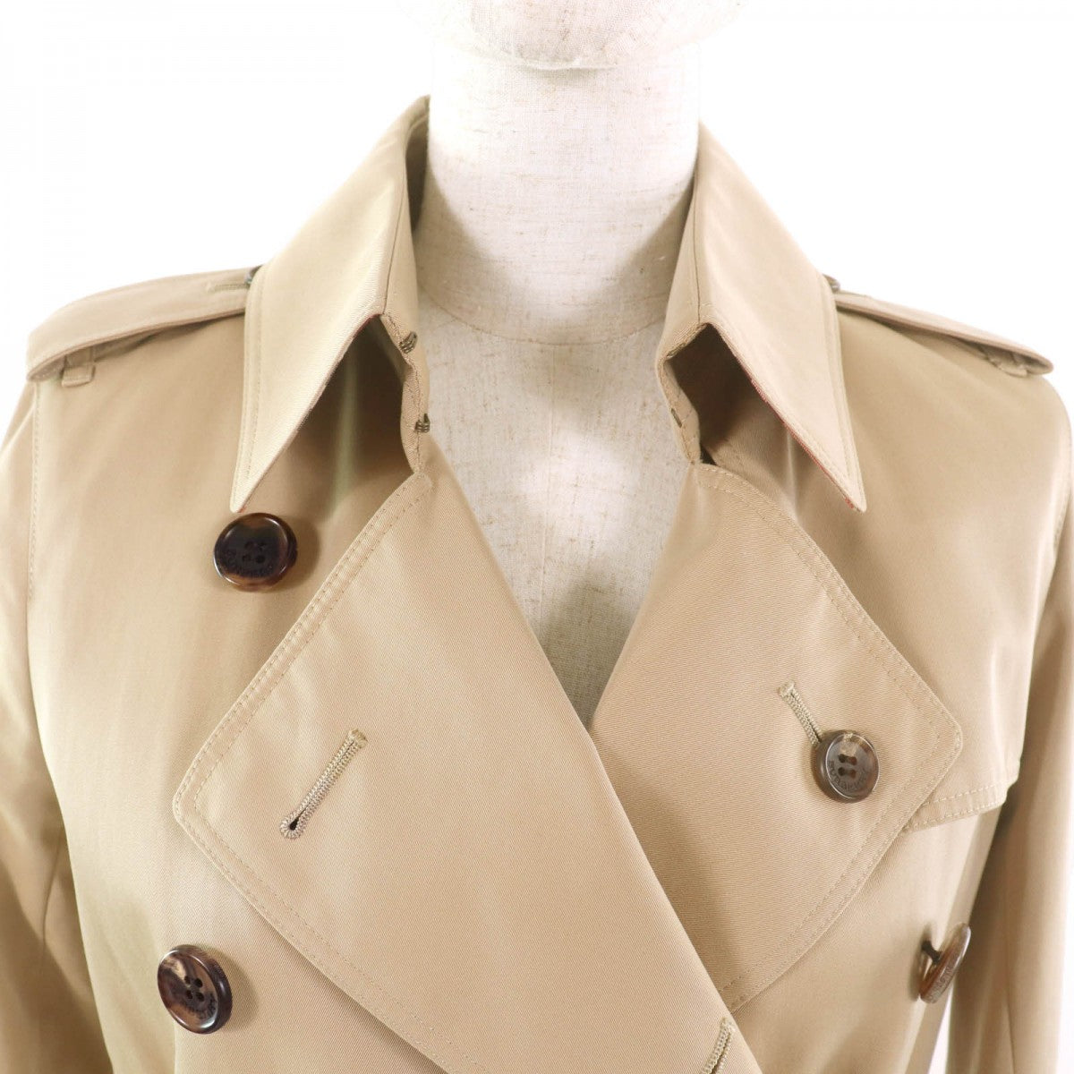 BURBERRY LONDON trench coat FRA87-130-51 cotton beige 36
