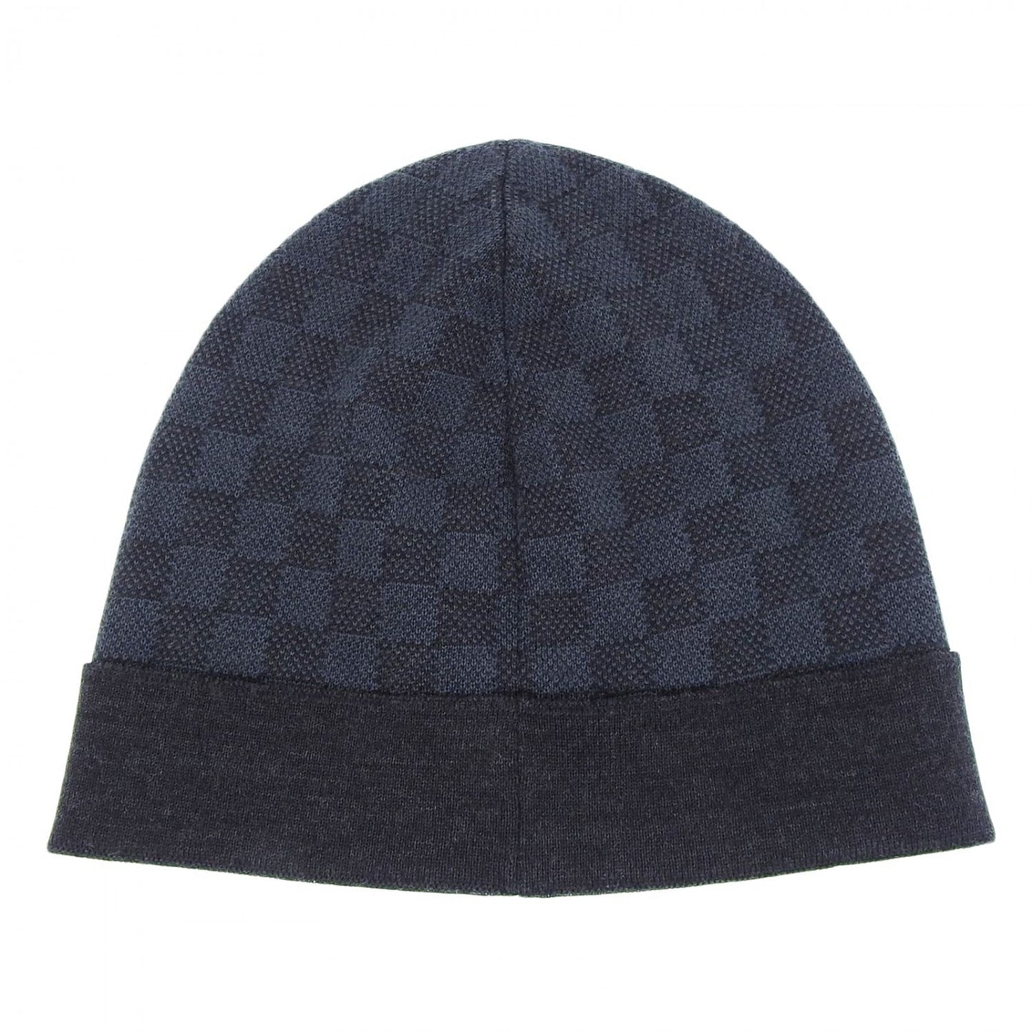 LOUIS VUITTON Knit cap M70011 wool cobalt Bonne Petit Damier