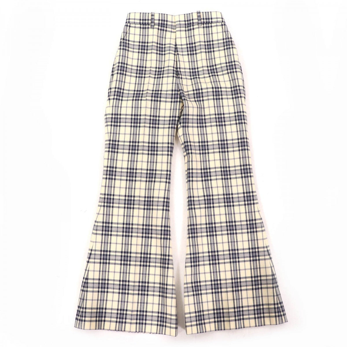 GUCCI Pants 611284 wool Ivory black 36