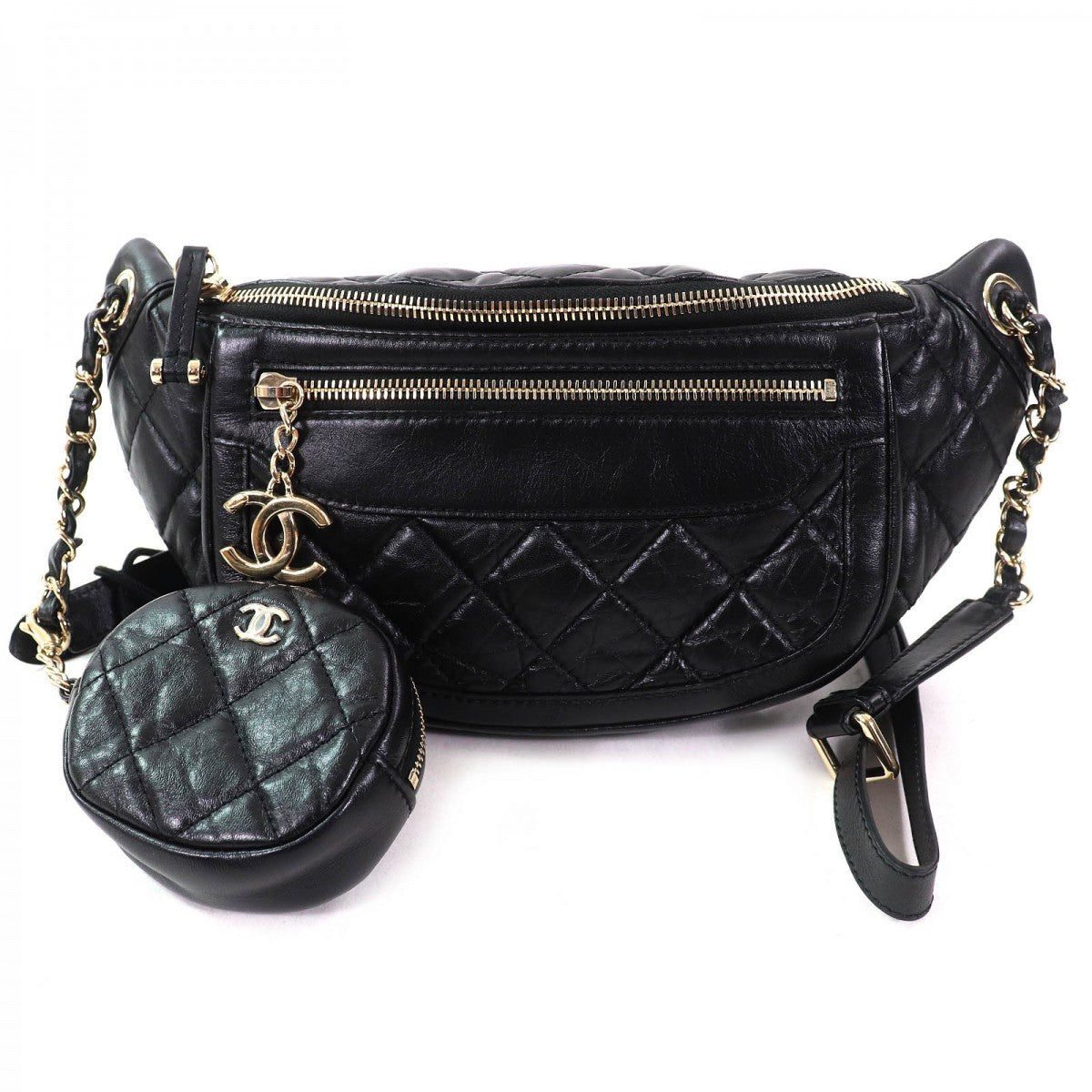 CHANEL Waist bag AS1077 Main: Calfskin black Women