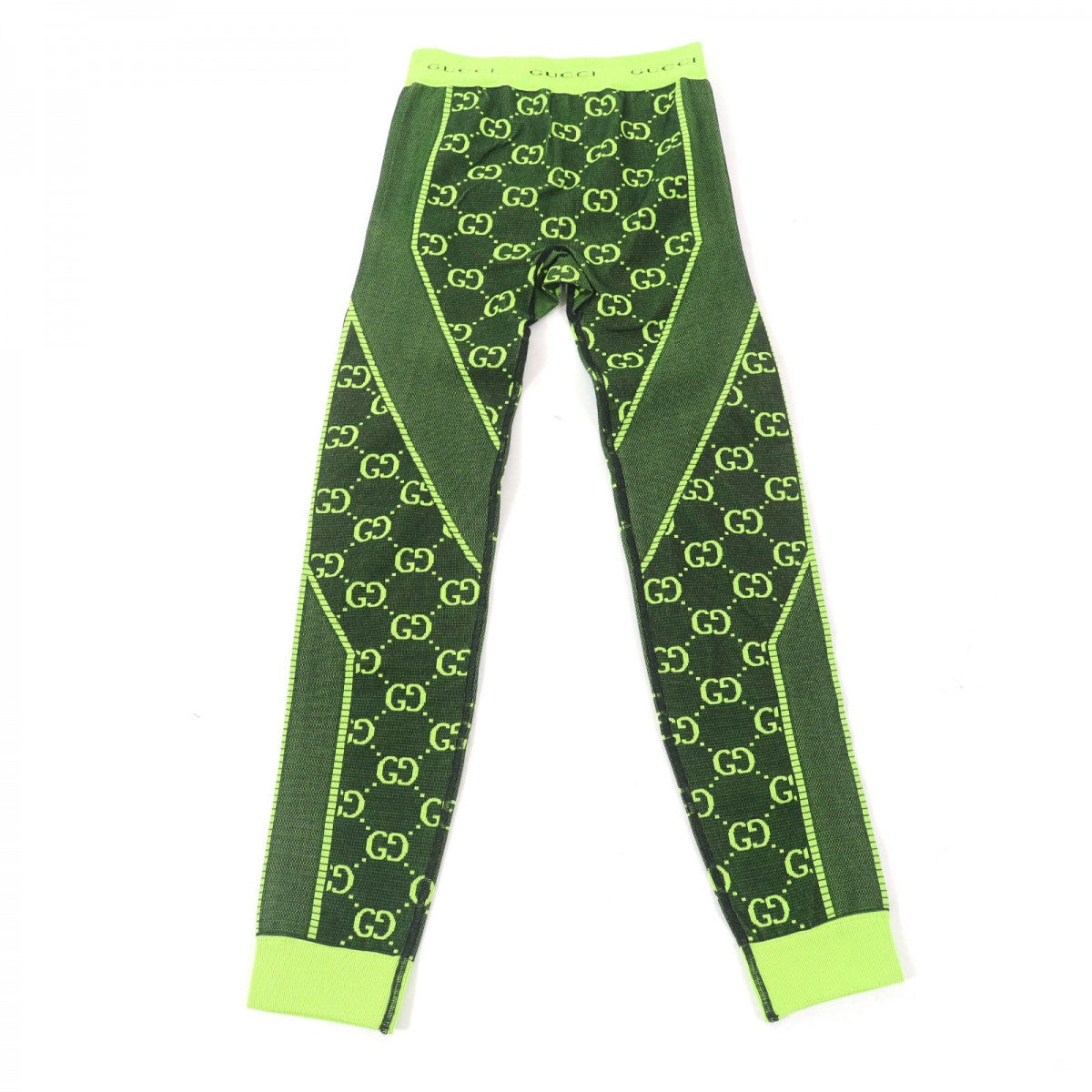 GUCCI Pants 693103 Main: 95% nylon, 5% polyurethane green Women M