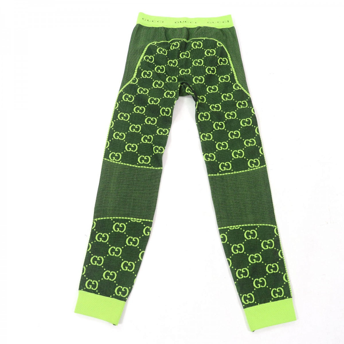 GUCCI Pants 693103 Main: 95% nylon, 5% polyurethane green Women M