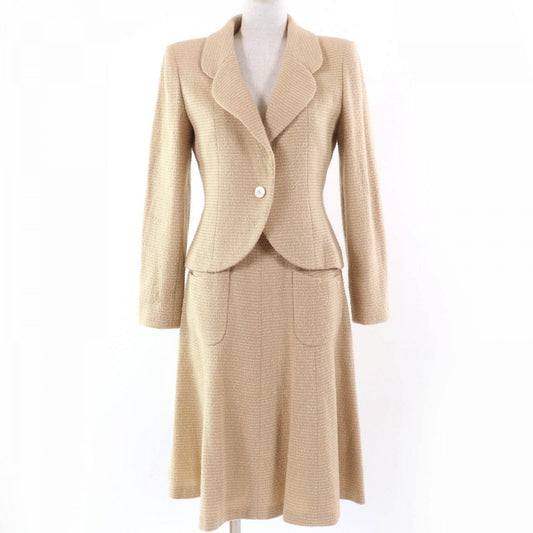 CHANEL setup 02C P18870V10901 Main: 75% wool, Main: 20% rayon, Main: 5% nylon, Lining: 95% silk, Lining: 5% spandex beige Women 38