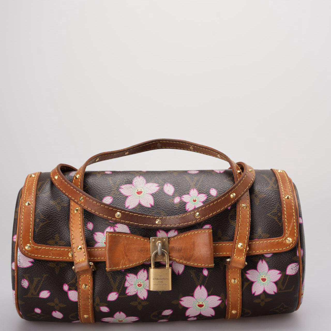 Louis Vuitton  Papillon Handbag Limited Edition Cherry Blossom Monogram