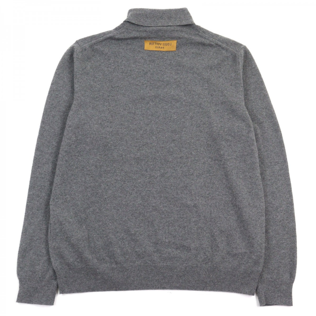 LOUIS VUITTON knit HMN41W Main: 98% cashmere, Main: 1% silk, Main: 1% nylon gray mens XL