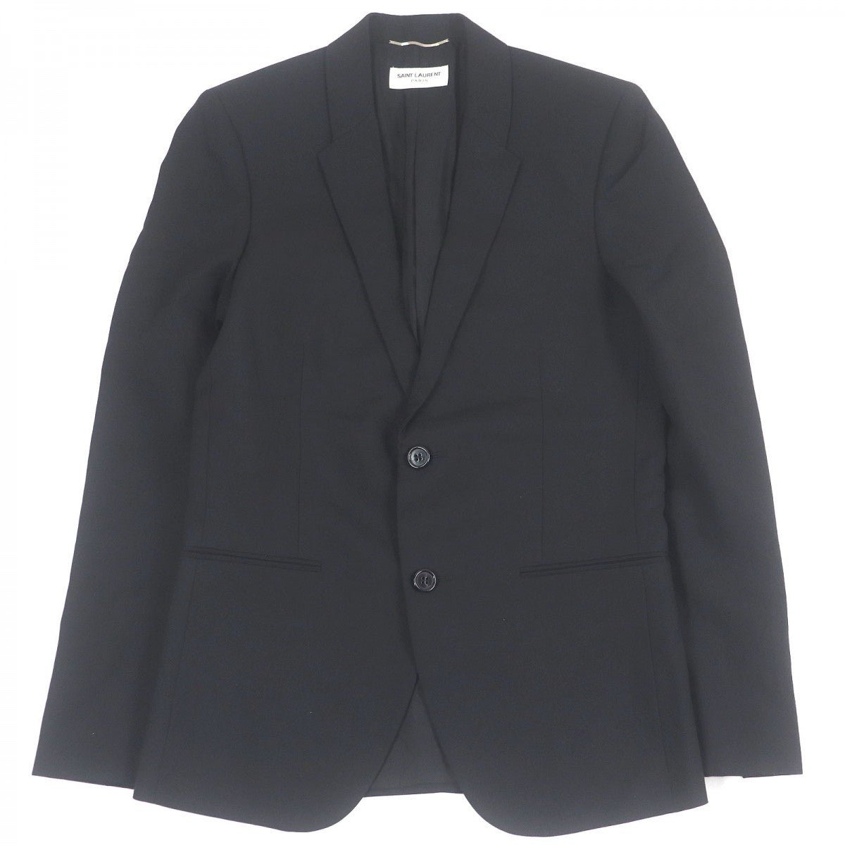 SAINT LAURENT PARIS tailored jacket 482493 wool black 44