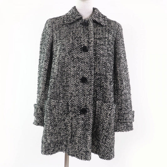 BURBERRY LONDON coat Main: 65% wool, 17% acrylic, 13% mohair, 5% nylon, lining: cupra Black type Women 38