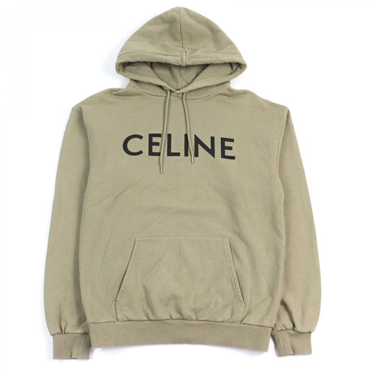 CELINE Hoodie 2Y321670Q Outer: 100% cotton, part: 96% cotton, part: 4% polyurethane khaki mens XS