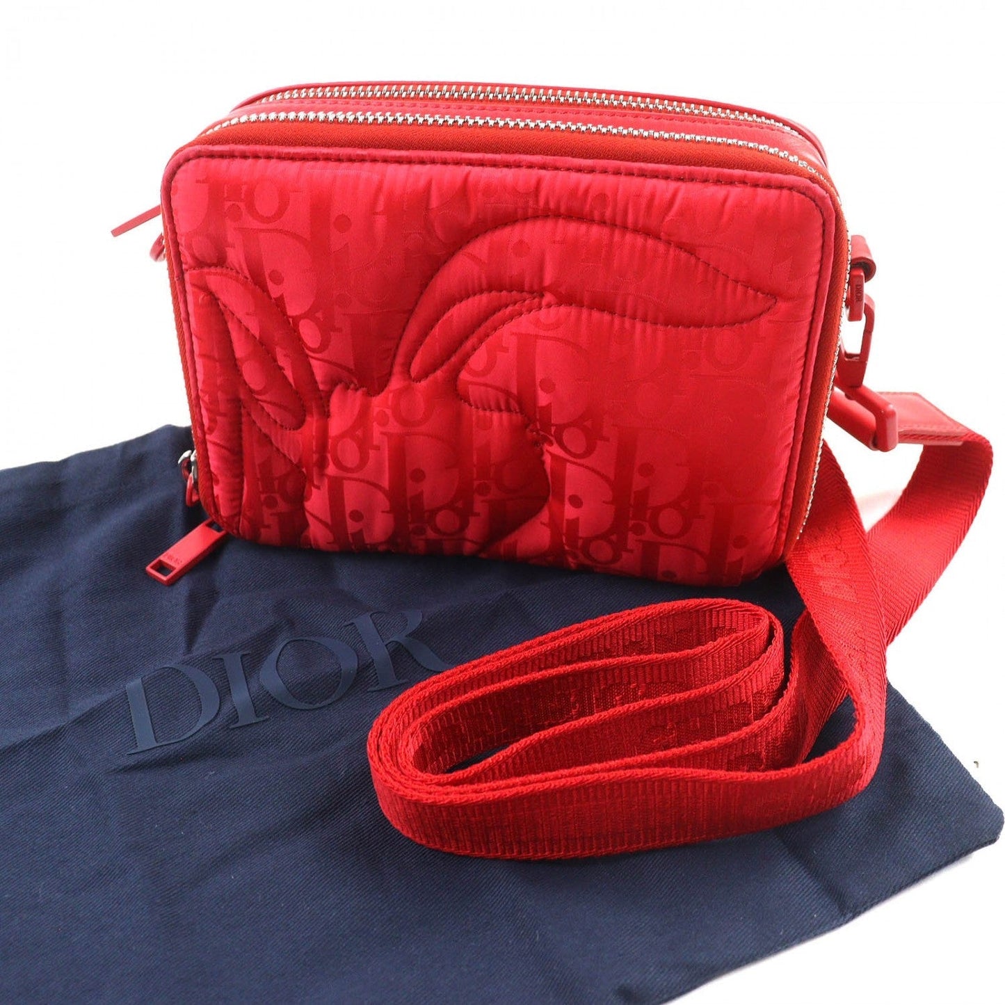 Dior Shoulder Bag 2ESBC119RAY leather Red