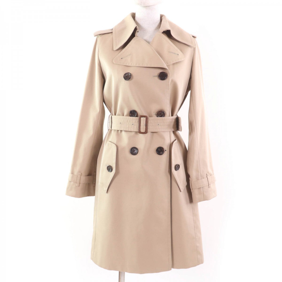 BURBERRY LONDON trench coat cotton beige 38