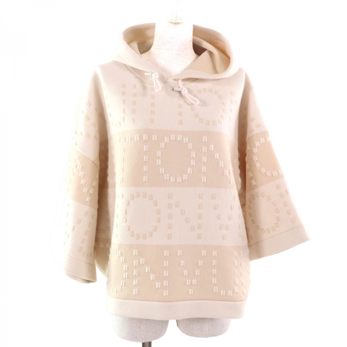 LOUIS VUITTON Hoodie wool beige XS