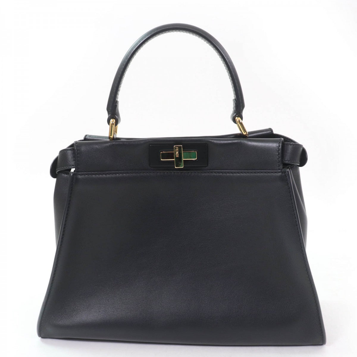 FENDI Handbag 8BN290 Nappa leather black Peek-a-boo regular