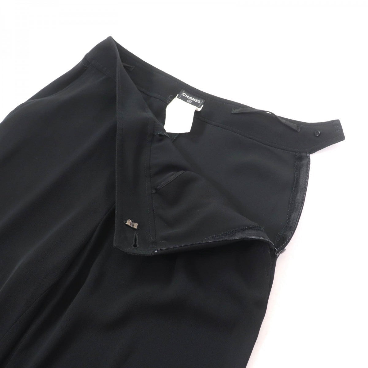 CHANEL Pants 98P P10254 polyester black 36