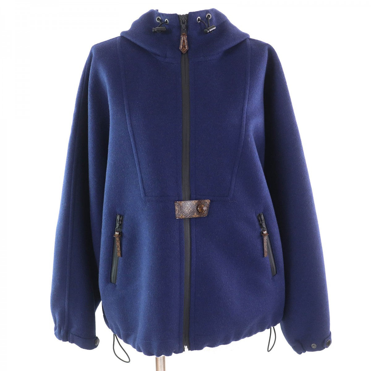 LOUIS VUITTON coat wool Navy 36