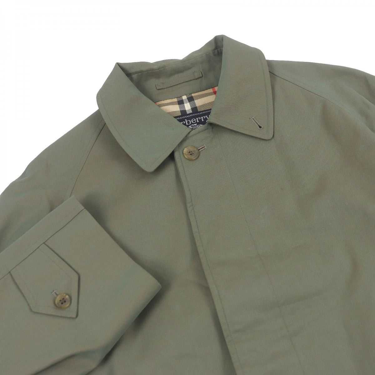 BURBERRY coat cotton khaki SS