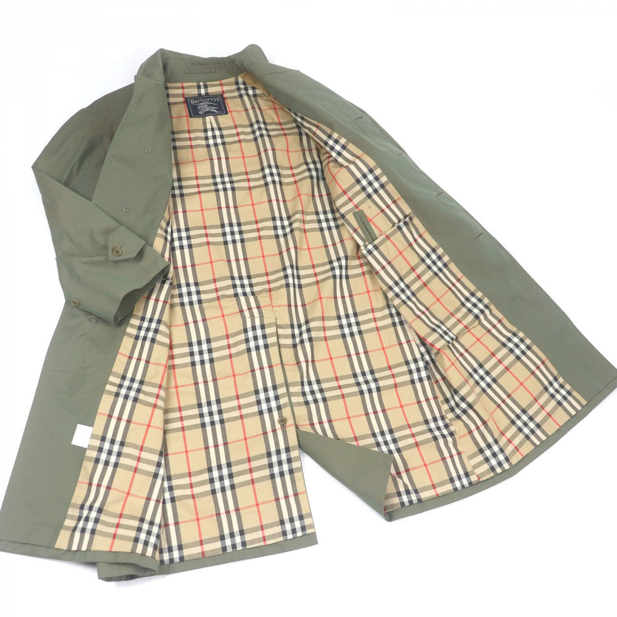 BURBERRY coat cotton khaki SS