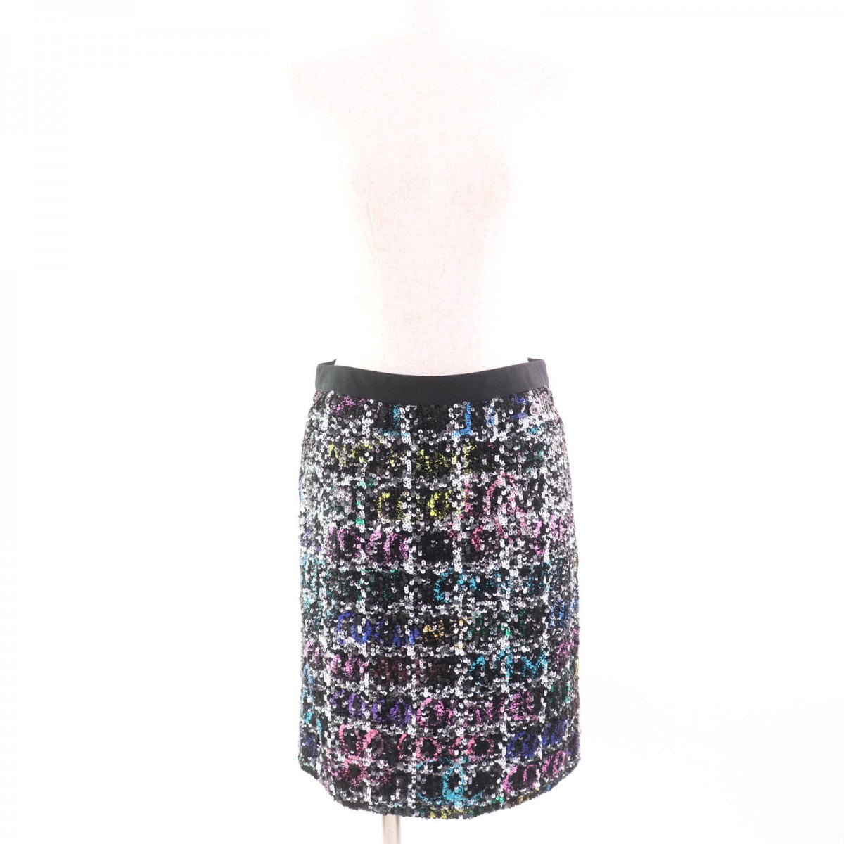 CHANEL skirt 22A P73122 polyester Multi 36