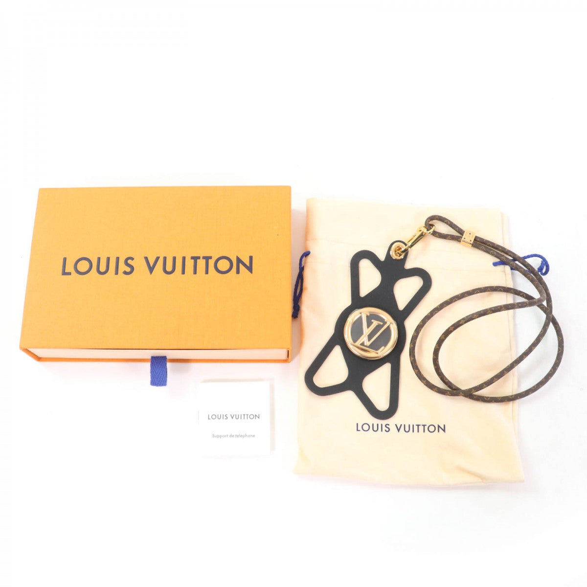 LOUIS VUITTON Mobile phones and smartphone accessories M68382 Monogram canvas Brown black Von Holder Louise