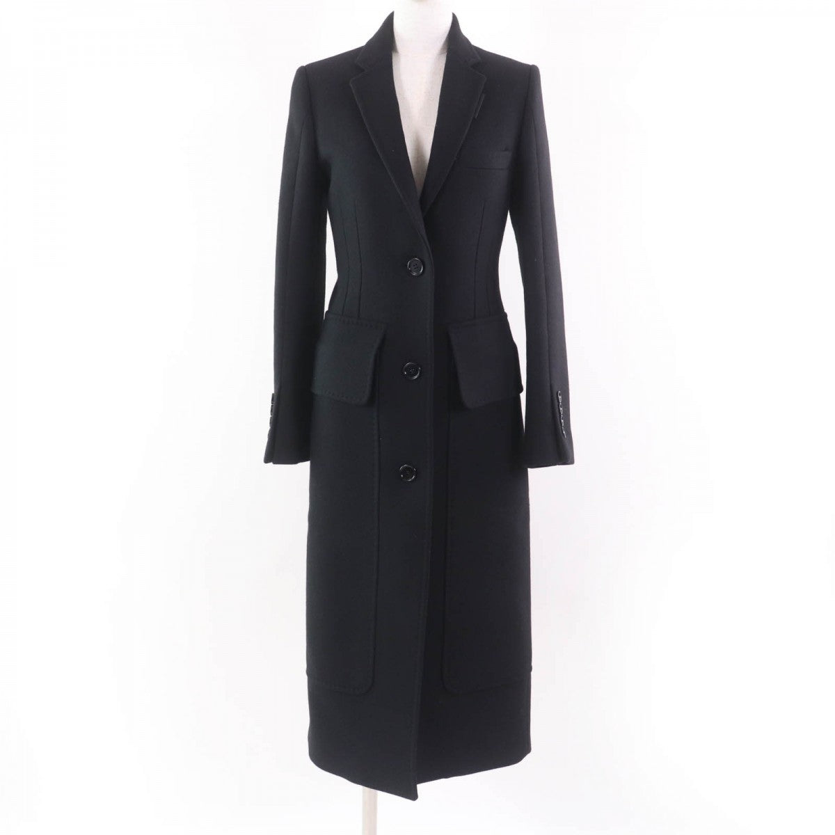 BURBERRY coat 8036992 Virgin wool black 36