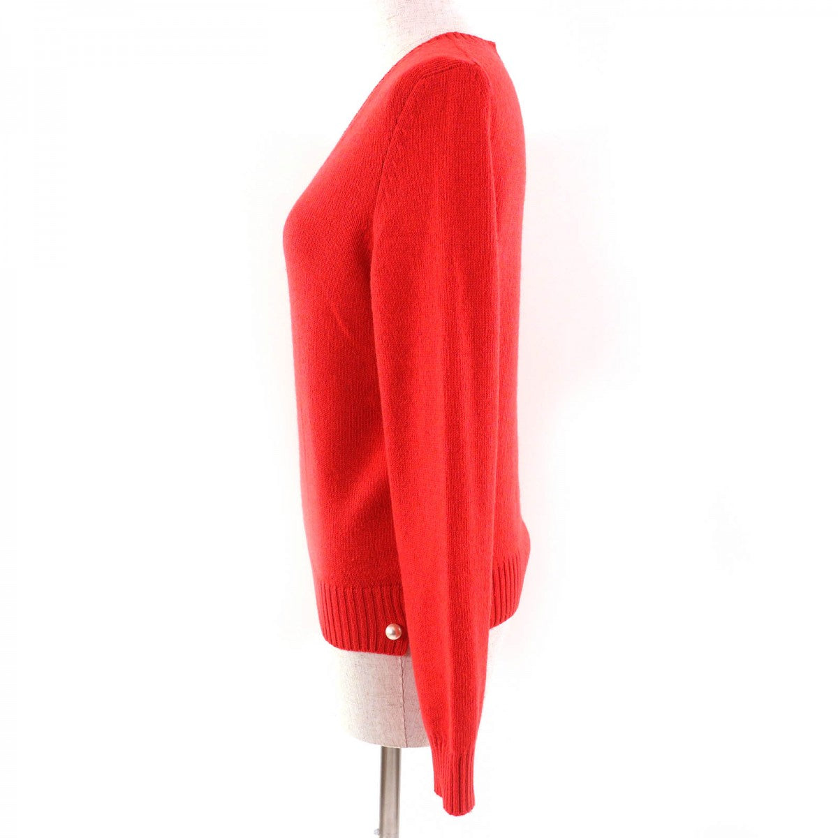 CHANEL knit P57305 cashmere Red 38
