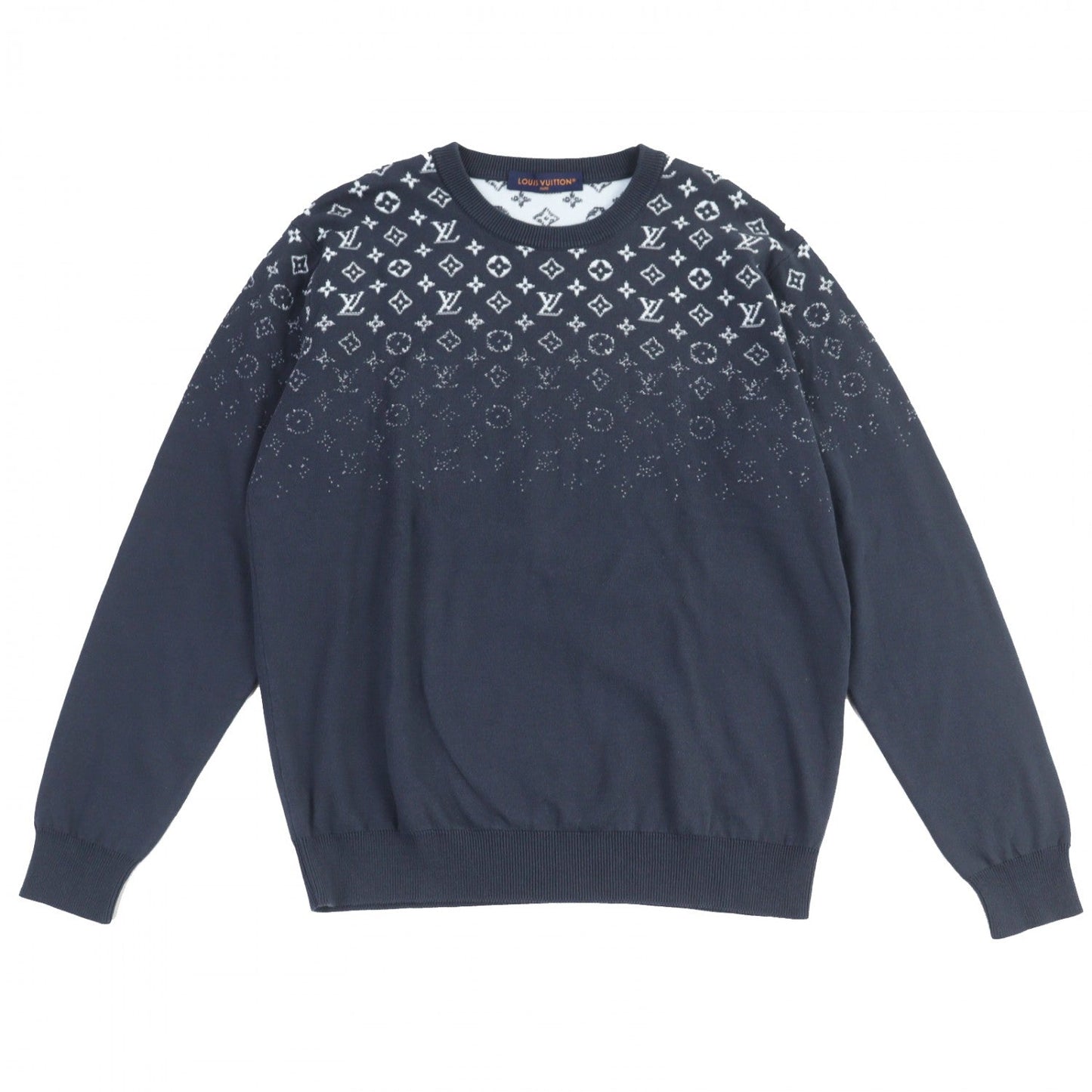 LOUIS VUITTON knit cotton Gray type Gradient Monogram XL