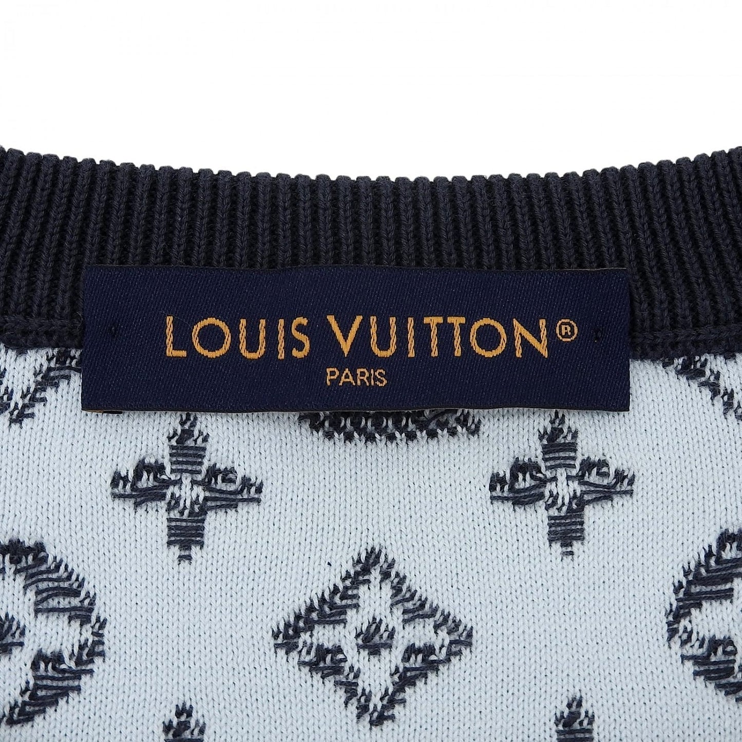 LOUIS VUITTON knit cotton Gray type Gradient Monogram XL