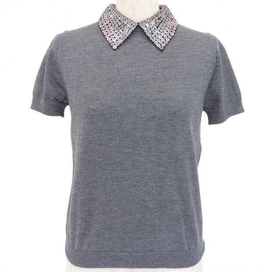 Christian Dior Short sleeve knit 844S96XM119 cashmere gray 38