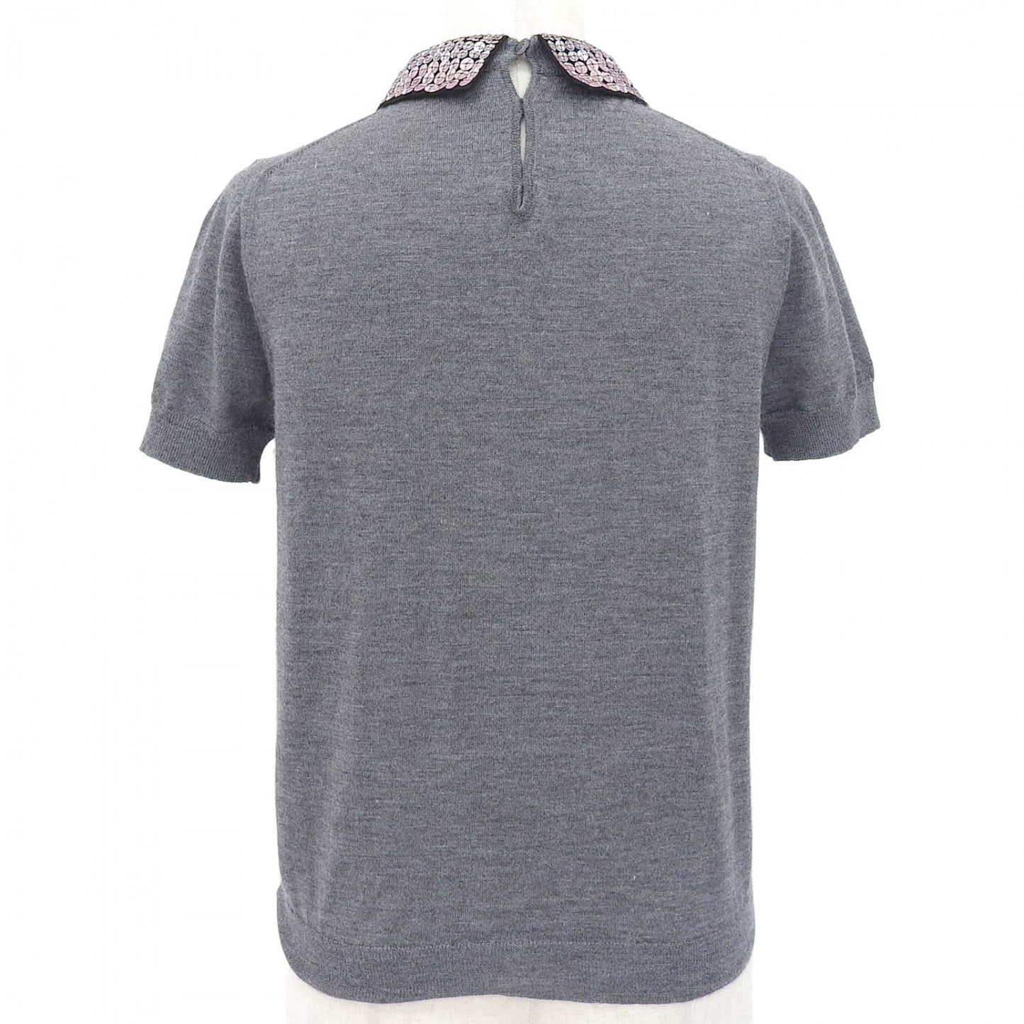Christian Dior Short sleeve knit 844S96XM119 cashmere gray 38