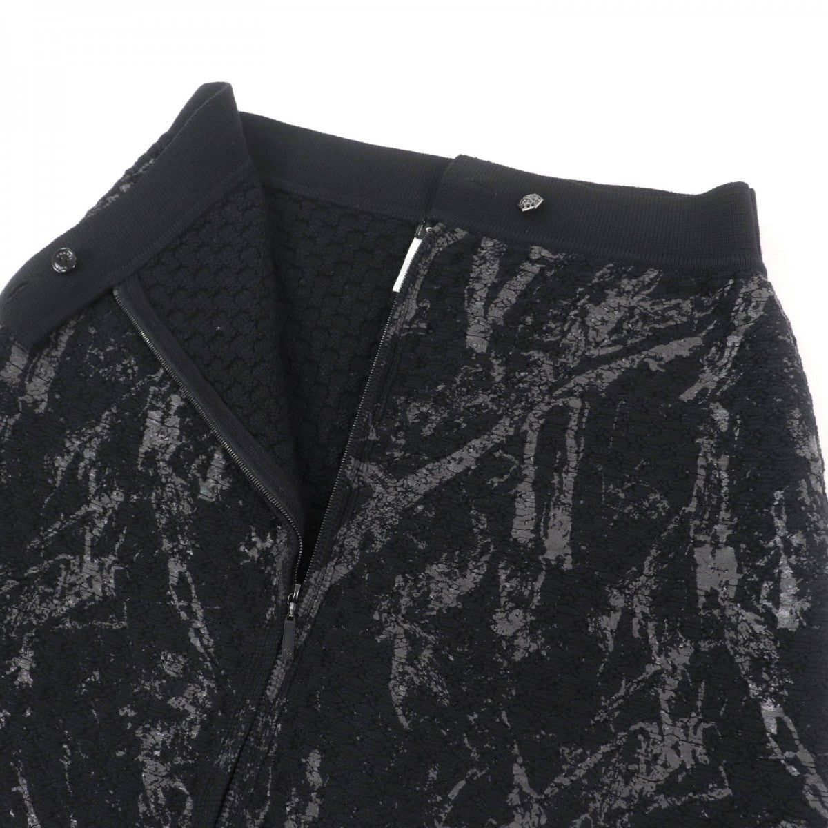 CHANEL skirt P42496K04282 wool black 38