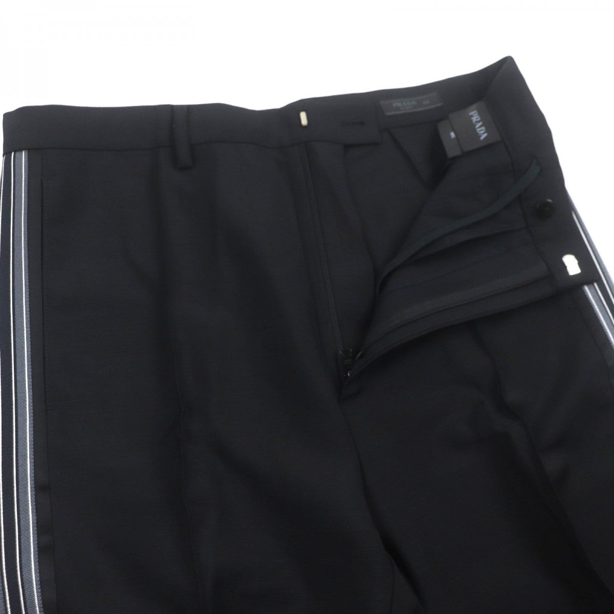 PRADA slacks SPH261 mohair black 44