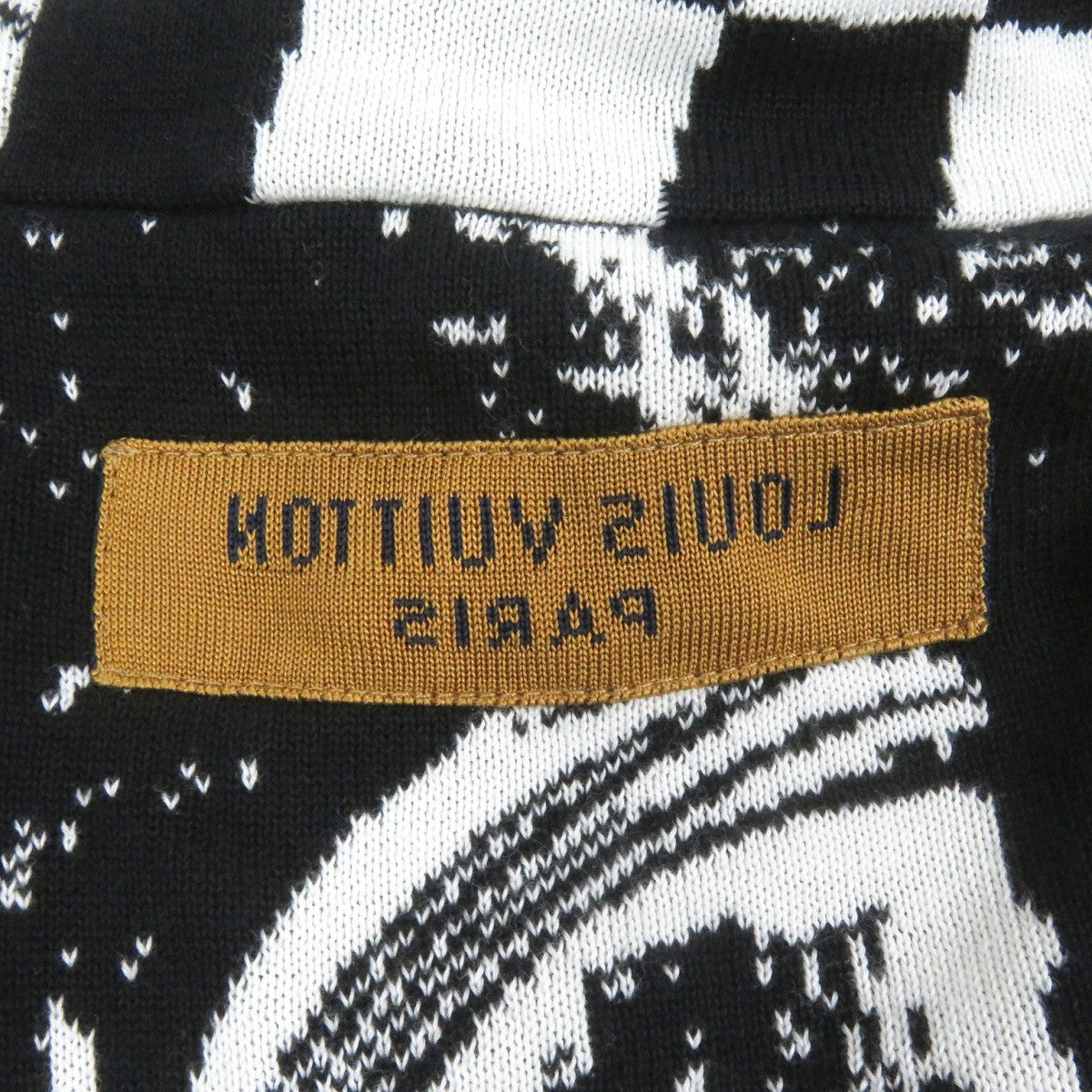 LOUIS VUITTON Hoodie cotton White black M