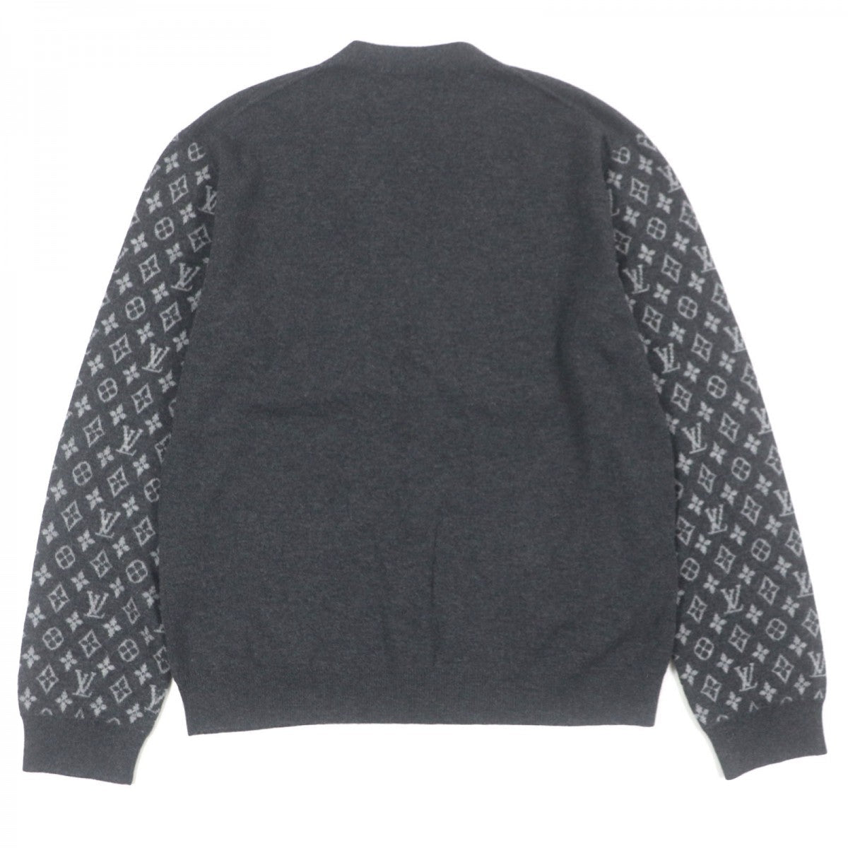 LOUIS VUITTON cardigan 1AATLY wool gray L