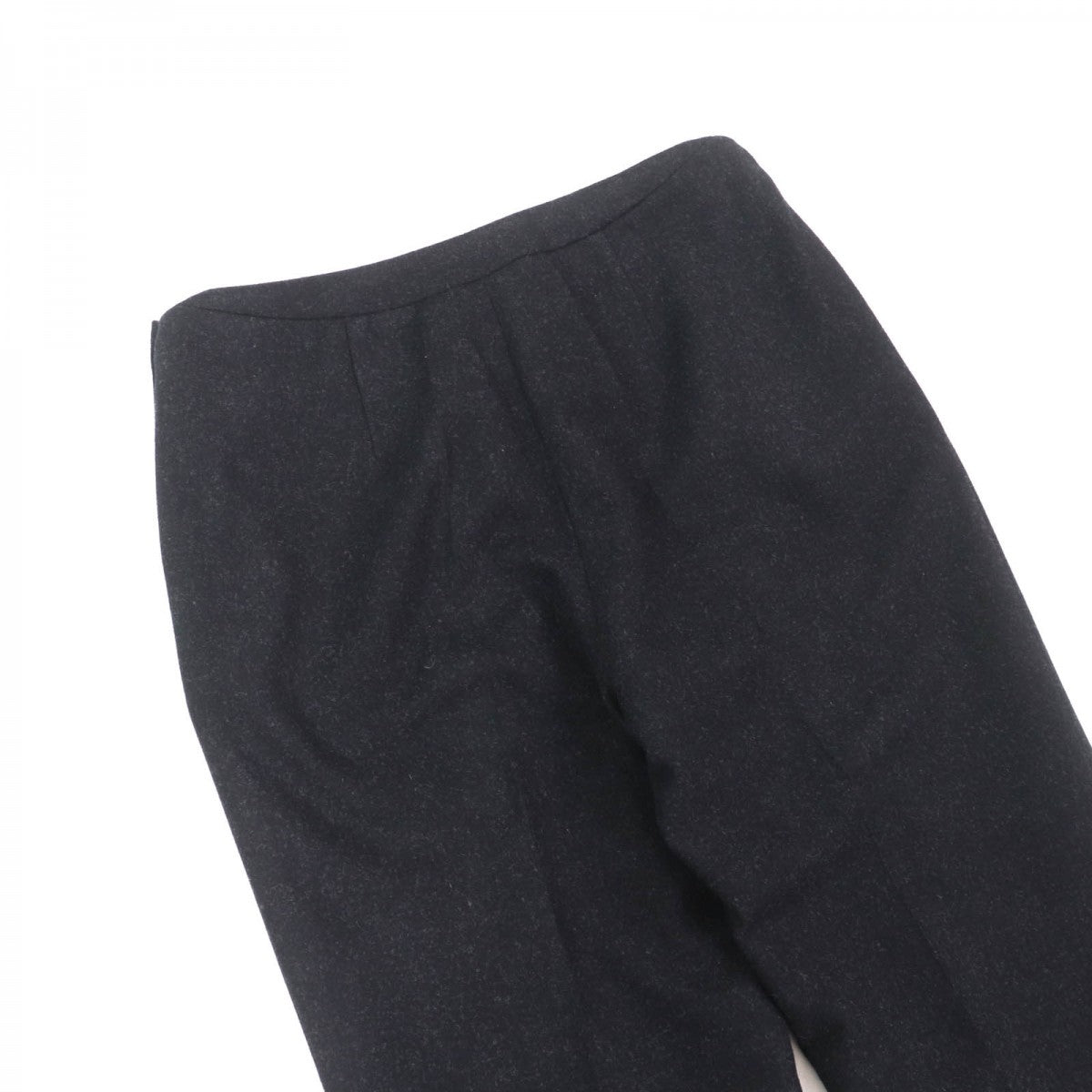 CHANEL Pants P59000 wool Charcoal gray 38