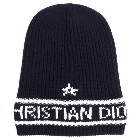 Christian Dior Knit cap 31NOE714IXGH wool Navy white