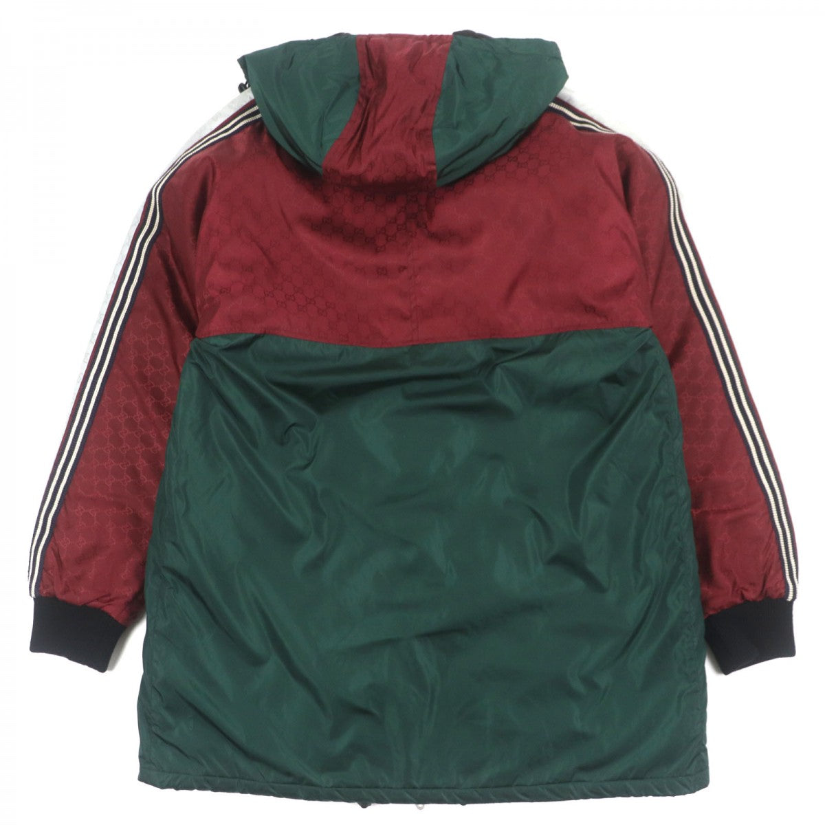 GUCCI Mountain Hoodie 590746 Nylon Green Bordeaux 46