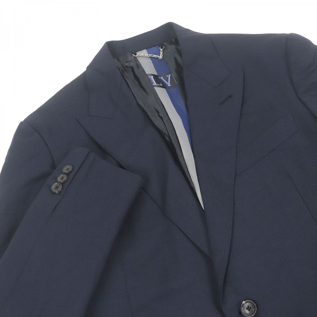 LOUIS VUITTON tailored jacket wool Navy PONT NEUF FIT 50