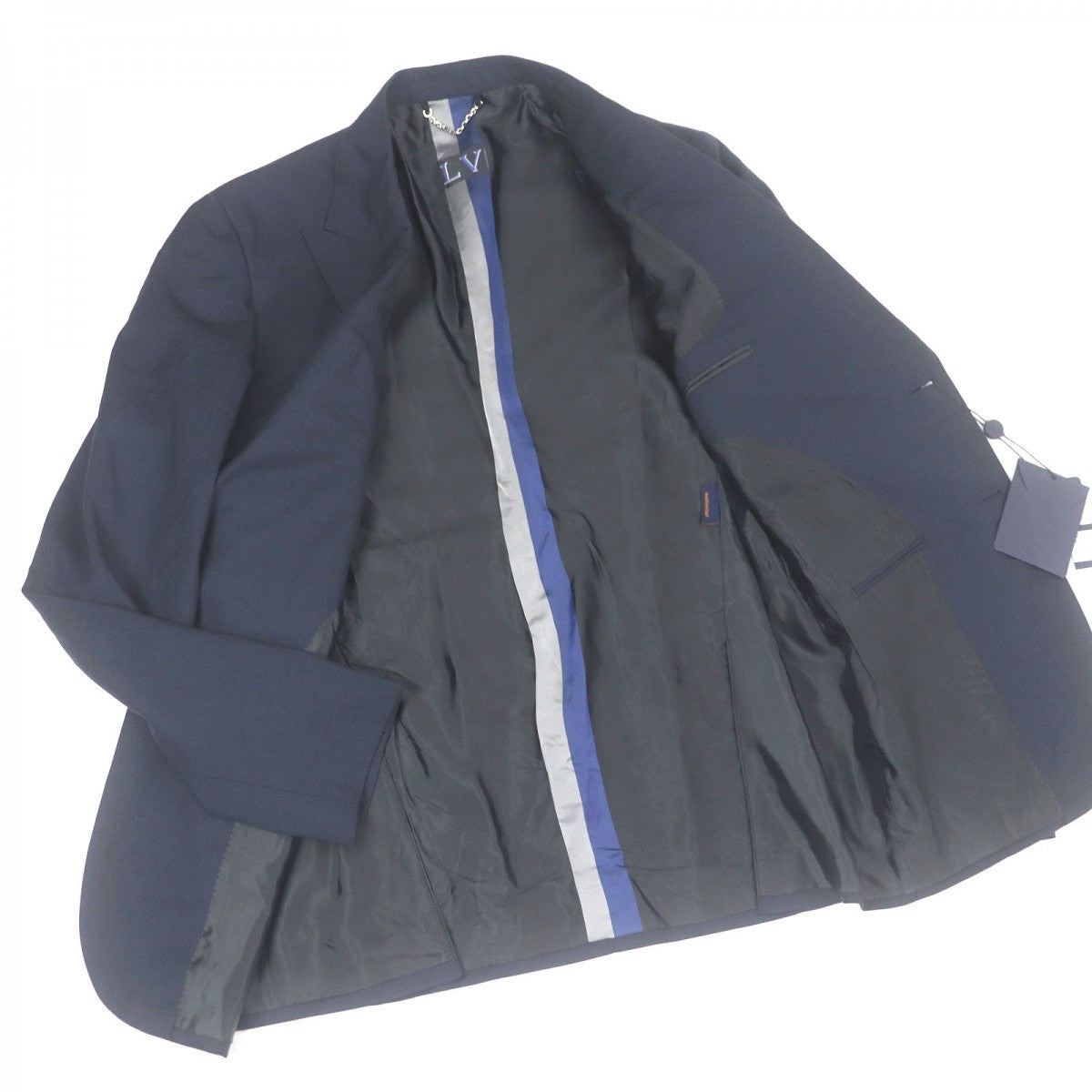 LOUIS VUITTON tailored jacket wool Navy PONT NEUF FIT 50